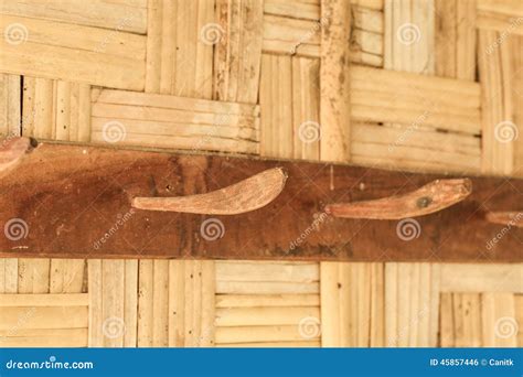 Hanger On Wall Home From Thailand Stock Photo Image Of Design Coat