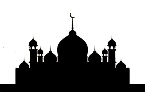 Download Hd Mosques Silhouettes Free Vector Mosque Outline