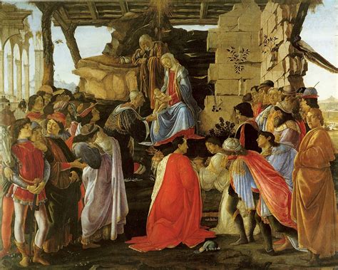 Adorazione Dei Magi Botticelli Tempera Su Tavola 111×134 Cm