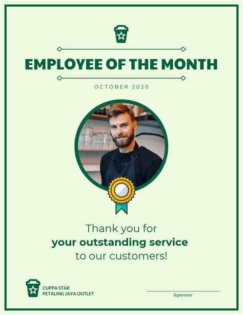 Employee Of The Month Template Free Free Printable Templates