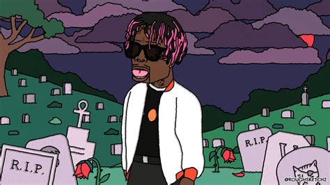He added his personal touch to the supercar by wrapping the model in red, blue, and yellow colors, and polished it up with an image of anime character spike spiegel from the japanese series cowboy bebop on its hood. Lil Uzi Vert Cartoon Wallpapers - Wallpaper Cave