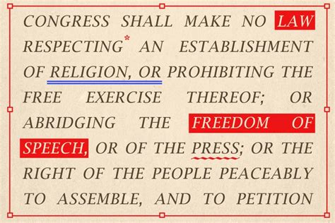 Congress shall make no law respecting an establishment of religion, or prohibiting the free exercise thereof; Legal scholar Neil Richards on the First Amendment in the ...