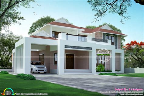 2612 Sq Ft Modern 3 Bhk House Kerala Home Design And Floor Plans