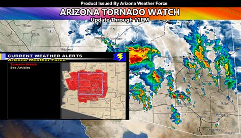 Arizona Tornado Watch Update Severe Storms On The Move Developing