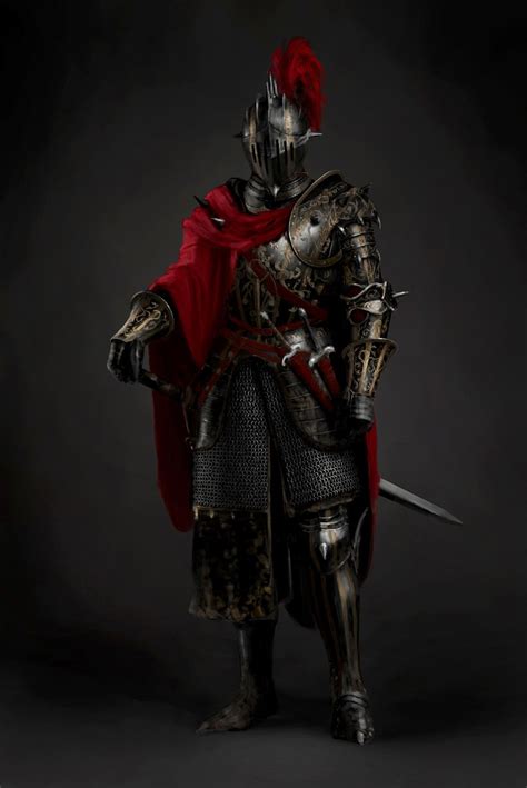 Spassundspiele Black Ornate Armor Knight By Jonghwan Lee Knight