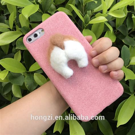 Handmake Needle Wool Felt Cute Butt Ass Cover For Apple Iphone 6 6s Plus 7 7p 8 8p X Soft Phone