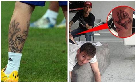 Messi ha aparecido en el entrenamiento de hoy con argentina en belo horizonte con un nuevo tatuaje. Análisis de los tatuajes de Messi en la pierna y el brazo ...