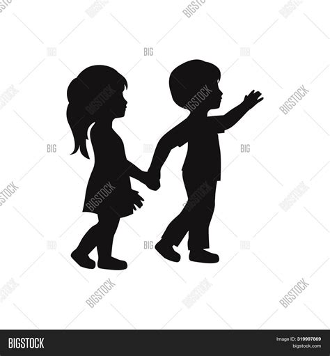 Little Boy Girl Vector And Photo Free Trial Bigstock