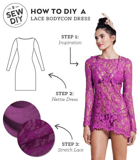 Diy Outfit Lace Bodycon Dress — Sew Diy