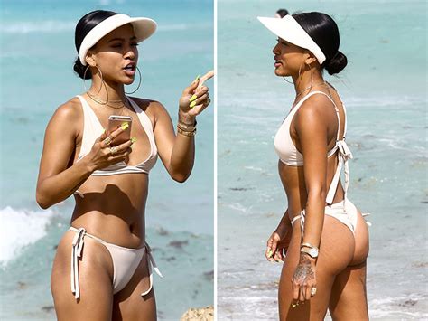 Karrueche Tran Sets Miami Beach On Fire In Super Hot Bikini Tmz Com