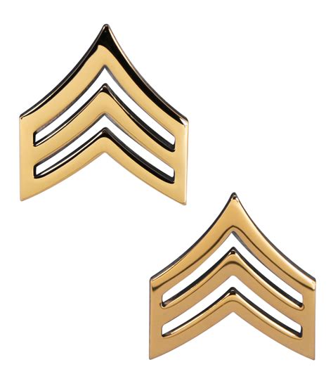 Us Army Sergeant Gold Collar Rank Insignia