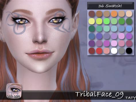 Tribal Face Sims4 Taty Sims 4 Piercings Sims 4 Cc Eye