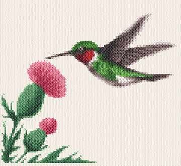 Wildlife cross stitch patterns free. Hummingbird Cross Stitch Pattern birds