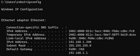 Ipconfig Command Display Ip Address Information In Windows Cmd