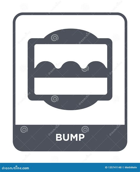 Bump Icon In Trendy Design Style Bump Icon Isolated On White
