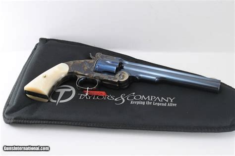Uberti Schofield By Taylor 45 Long Colt 7 Inch Bbl Charcoal Blue