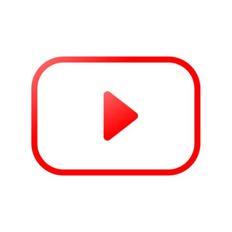 美しい Youtube Logo Icon アグアウェも