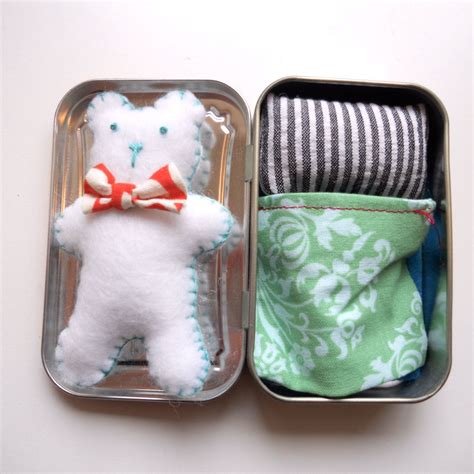 Bear Plush In Altoid Tin Bed Adorable T For A Beautiful Cause 100