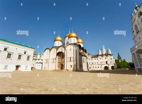 Assumption Cathedral In Moscow Kremlin Russia Stock Photo Alamy