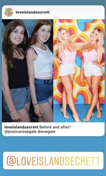 Love Island Stars Jess And Eve See Redhead Twins Before Their Transformation Hello