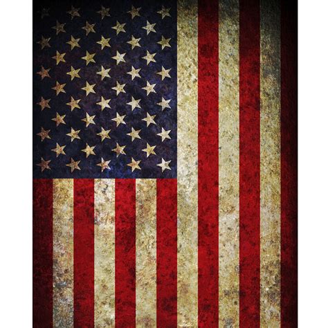 Vintage American Flag Printed Backdrop Backdrop Express