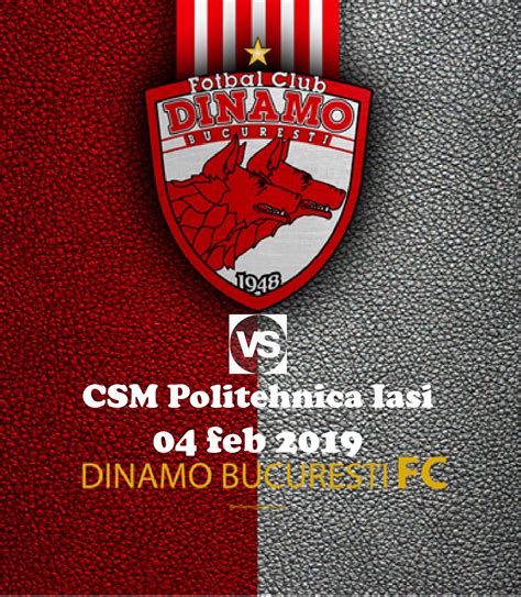 Последние твиты от dinamo bucuresti (@fcdinamoen). FC Dinamo Bucuresti - CSM Politehnica Iasi - Liga 1 Betano - 04 feb 2019