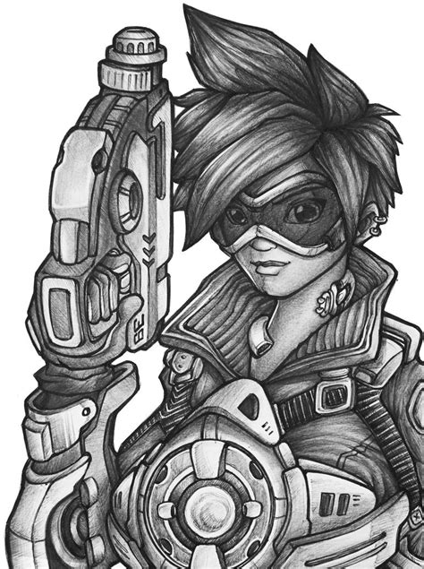 Tracer Overwatch Pencil Drawing By Keshavsart On Deviantart