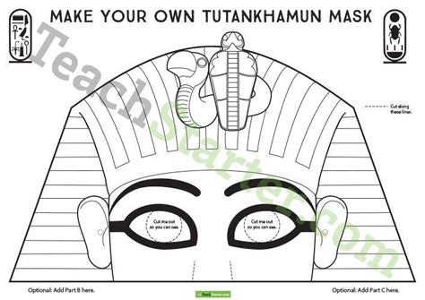 Make Your Own King Tutankhamun Mask Teaching Resource Tutankhamun European History Ancient
