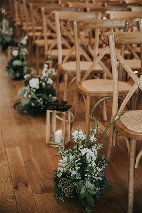 Wedding Ceremony Decorations Of Wildflower Aisle Displays Lots Of