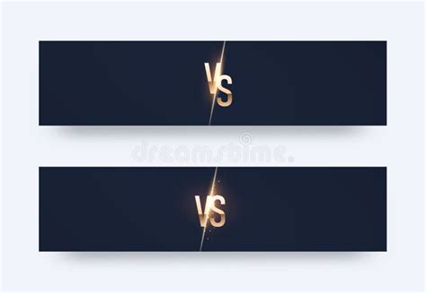 Versus Board Of Rivals With Space For Text Stock Vector