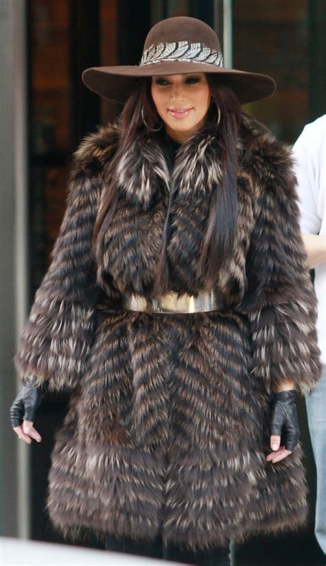 2010 Fluffy Fur Kim Kardashian Style Popsugar Fashion Photo 3