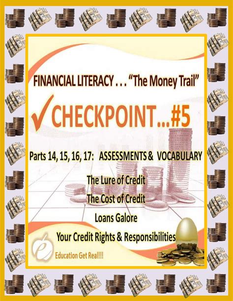 Financial Literacy The Money Trail Series Checkpoints Parts 14 15 16
