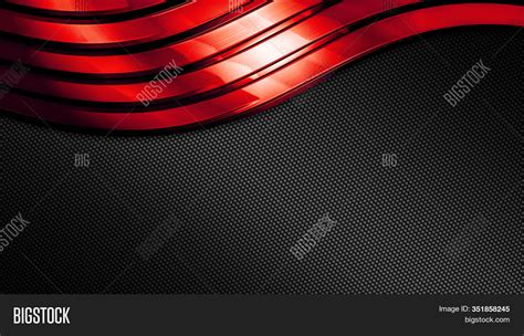Red Black Shiny Metal Image And Photo Free Trial Bigstock