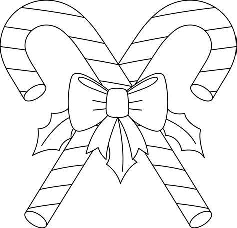 Christmas Candy Cane Isolated Coloring Page 8823061 Vector Art At Vecteezy