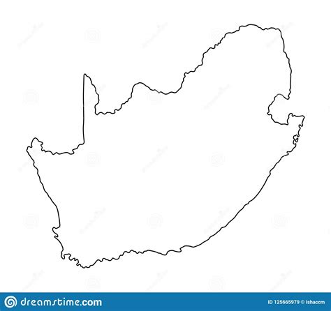 Comes in ai, eps, pdf, svg, jpg and png file formats. South Africa Map Outline Vector Illustration Stock Vector - Illustration of design, national ...