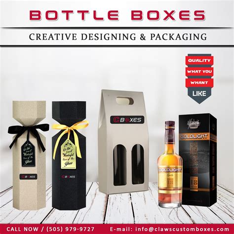 Custom Printed Wine Bottle Boxes Claws Custom Boxes Bottle Box