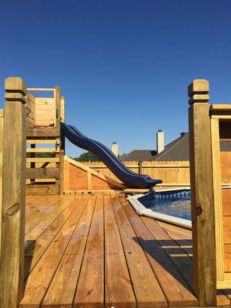 Above Ground Pool Slides For Decks This Is What You Need