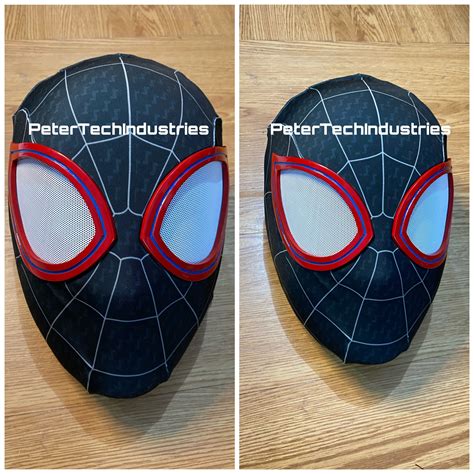 Mask Faceshell Miles Morales Spiderman Into Spiderverse Etsy Canada