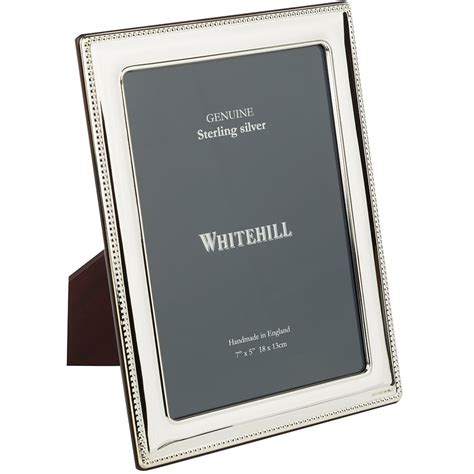 Whitehill Sterling Silver Bead Frame 13x18cm Peters Of Kensington