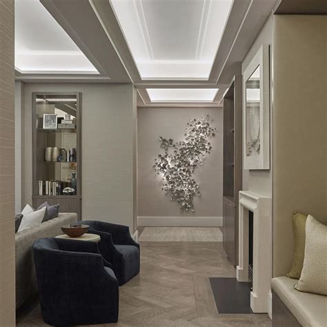 If you're looking for ways to increase the natural light in your space, incorporate some skylights into your coffered ceiling. The entrance to the formal living area with coffered ...