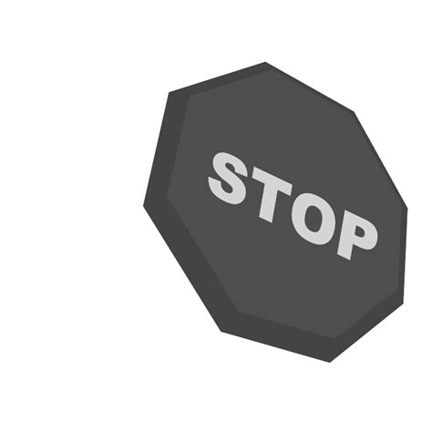 Clipart Stop Sign Angled 2 Svg