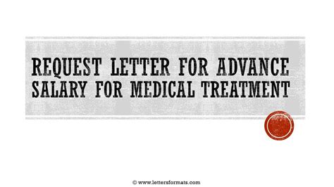 How To Write A Letter For Advance Salary For Medical Treatment Youtube