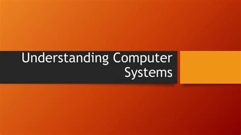 Understanding Computer Hardware And Software In 40 Characters Ppt
