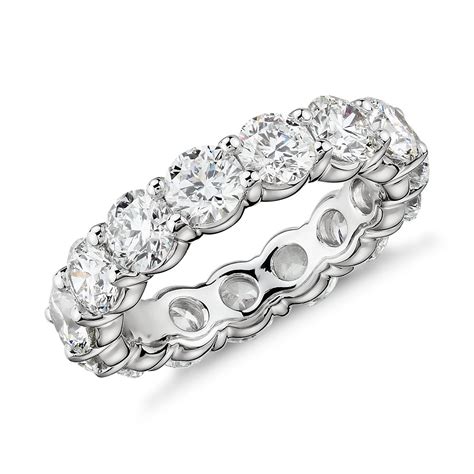 Blue Nile Signature Comfort Fit Diamond Eternity Ring In Platinum 5 Ct