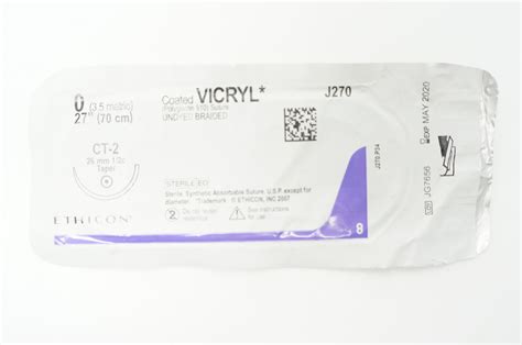 Ethicon J270 0 Vicryl Ct 2 26mm 12c Taper 27inch X Imedsales