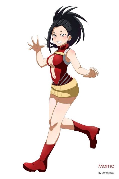 Yaoyorozu Momo By Dottsybox Hero Wallpaper Cute Anime Character My