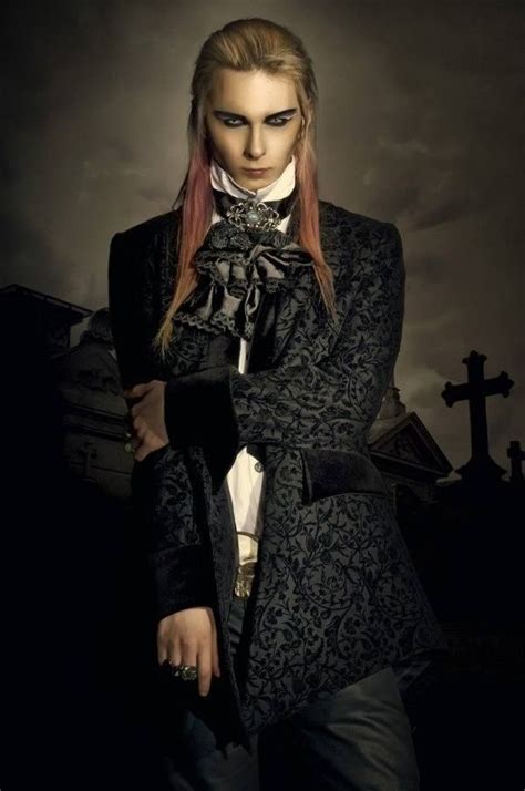 Gothic Man Long Hair Styles Men Gothic Fashion Vampire Look