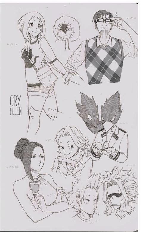 Bnha Sketches During Class By Izaoriharacrystal On Deviantart