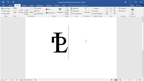 How Type Property Line Symbol In Word Youtube
