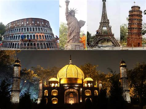Seven Wonders Of The World Replicas In Delhi Park Navbharat Times